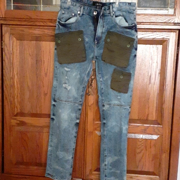 Akoo men Jeans size 34 - Picture 1 of 8